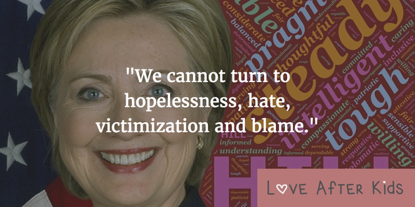 We cannot turn to hopelessness, hate, victimization and blame