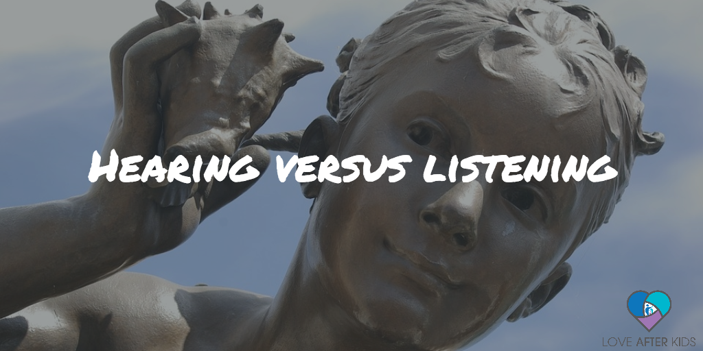 On hearing versus listening